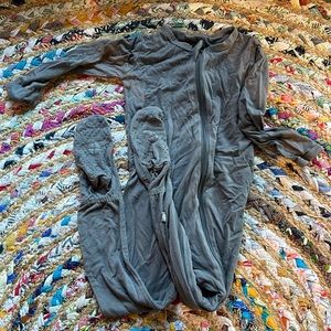 Kyte footie pajamas - Grey